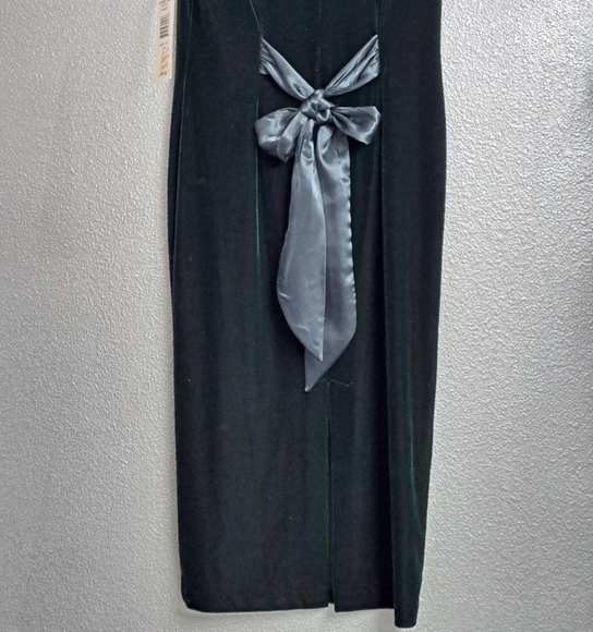 NWT Vintage Robbie Bee Petite Jade Green Formal Dress  Size 12P - Picture 4 of 8